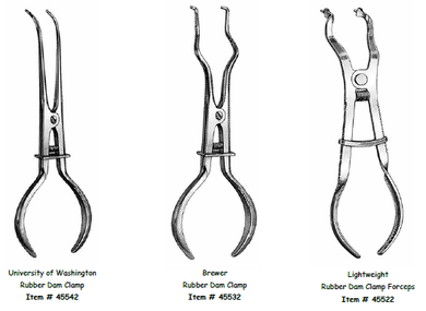 Rubber Dam Forceps - Choose a Variant