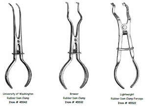 Rubber Dam Forceps - Choose a Variant